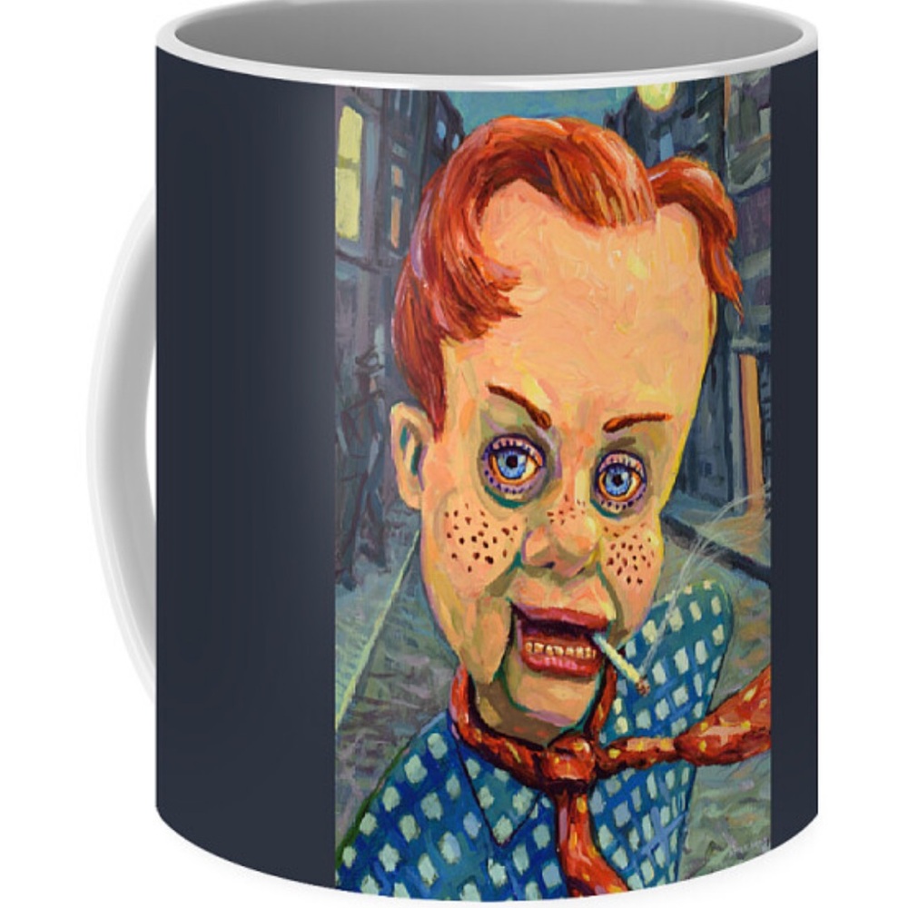 Howdy Doody Artistic Redhead Portrait Ceramic Mug - Colorful Pop Art Design
